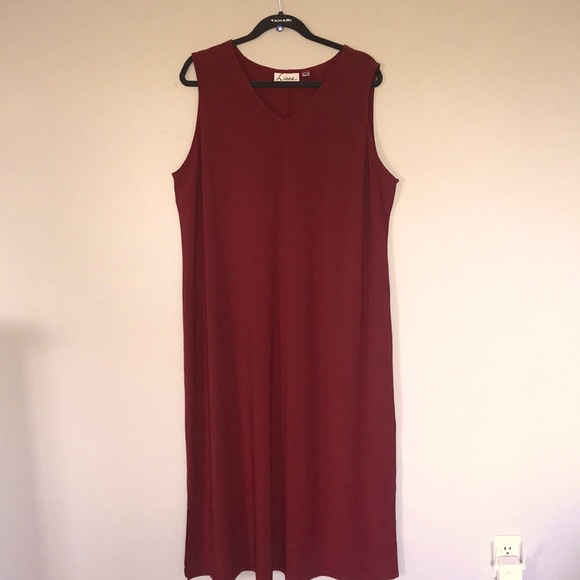 Linea by Louis Dell’Olio Petite XL Moss Crepe Pull Over Sleeveless Maxi Dress - Picture 7 of 13